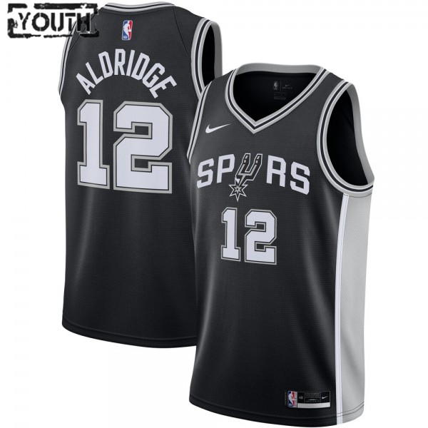San Antonio Spurs Trikot LaMarcus Aldridge 12 2020-2021 Nike Icon Edition Swingman - Kinder